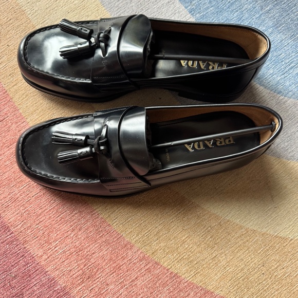 New Prada Calfskin Loafers